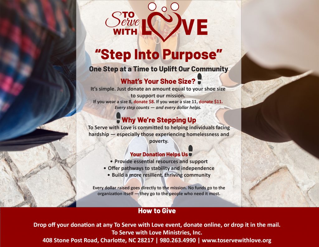 2026 Shoe Size Fundraiser Flyer